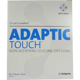 Abbildung: Adaptic Touch 7,6x11cm Non Adher.Sil.D.Wundgaze 10 St, Wundgaze PZN 09227981