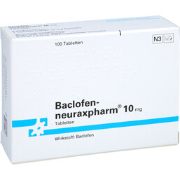 Abbildung: Baclofen neuraxpharm 10 mg Tabletten 100 St, Tabletten PZN 09228615