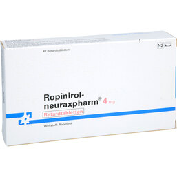 Abbildung: Ropinirol neuraxpharm 4 mg Retardtabletten 42 St, Retard-Tabletten PZN 09228704