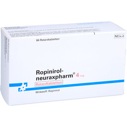 Abbildung: Ropinirol neuraxpharm 4 mg Retardtabletten 84 St, Retard-Tabletten PZN 09228710