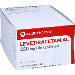 Abbildung: Levetiracetam AL 250 mg Filmtabletten 200 St, Filmtabletten PZN 09228822