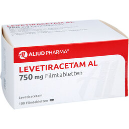 Abbildung: Levetiracetam AL 750 mg Filmtabletten 100 St, Filmtabletten PZN 09228874