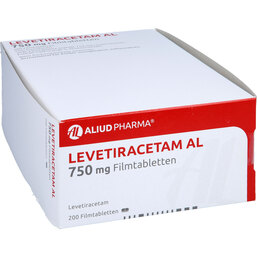Abbildung: Levetiracetam AL 750 mg Filmtabletten 200 St, Filmtabletten PZN 09228880