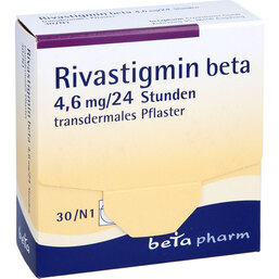 Abbildung: Rivastigmin beta 4,6 mg / 24 Std.transderm.Pflaster 30 St, Pflaster transdermal PZN 09230173