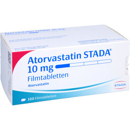 Abbildung: Atorvastatin STADA 10 mg Filmtabletten 100 St, Filmtabletten PZN 09231422