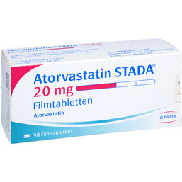Abbildung: Atorvastatin STADA 20 mg Filmtabletten 50 St, Filmtabletten PZN 09231445