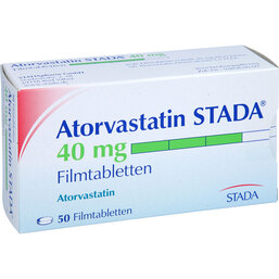 Abbildung: Atorvastatin STADA 40 mg Filmtabletten 50 St, Filmtabletten PZN 09231474