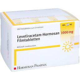 Abbildung: Levetiracetam Hormosan 1000 mg Filmtabletten 100 St, Filmtabletten PZN 09234194