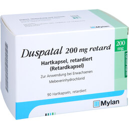Abbildung: Duspatal 200 mg retard Kapseln 90 St, Retard-Kapseln PZN 09235006