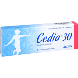 Abbildung: Cedia 30 30 µg / 150 µg Tabletten 21 St, Tabletten PZN 09235472