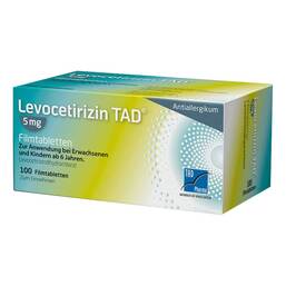 Abbildung: Levocetirizin TAD® 5 mg Filmtabletten Filmtabletten, 100 St PZN 09244910