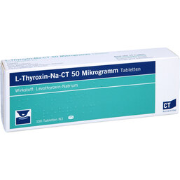 Abbildung: L-Thyroxin-Na-CT 50 µg Tabletten 100 St, Tabletten PZN 09245186