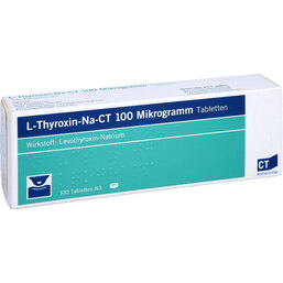 Abbildung: L-Thyroxin-Na-CT 100 µg Tabletten 100 St, Tabletten PZN 09245246