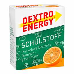Abbildung: Dextro Energy Schulstoff Orange Täfelchen 50 g, Täfelchen PZN 09245996
