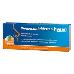 Abbildung: Bromelain Tabletten hysan magensaftresistent Tabletten Tabletten magensaftresistent, 20 St PZN 09246122
