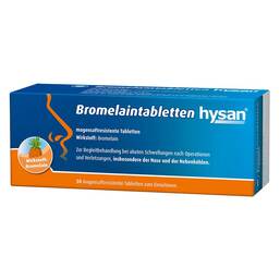 Abbildung: Bromelain Tabletten hysan magensaftresistent Tabletten Tabletten magensaftresistent, 50 St PZN 09246151