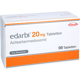 Abbildung: Edarbi 20 mg Tabletten 98 St, Tabletten PZN 09253004