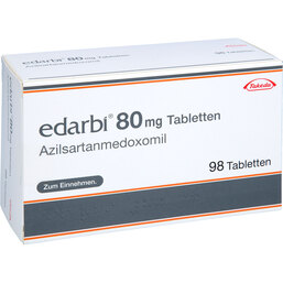 Abbildung: Edarbi 80 mg Tabletten 98 St, Tabletten PZN 09253116