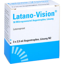 Abbildung: Latano Vision 50 Mikrogramm / ml Augentropfen 3X2.5 ml, Augentropfen PZN 09263787