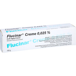 Abbildung: Flucinar Creme 0,025% 100 g, Creme PZN 09264077