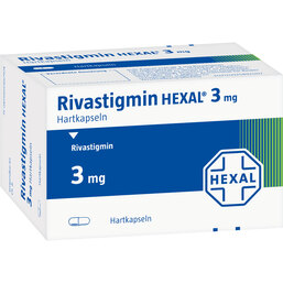 Abbildung: Rivastigmin Hexal 3 mg Hartkapseln 56 St, Hartkapseln PZN 09266780