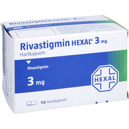 Abbildung: Rivastigmin Hexal 3 mg Hartkapseln 112 St, Hartkapseln PZN 09266797