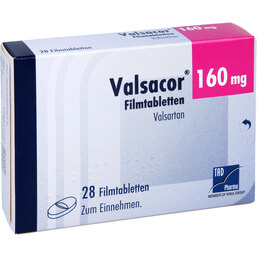 Abbildung: Valsacor 160 mg Filmtabletten 28 St, Filmtabletten PZN 09269637