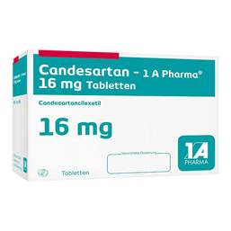 Abbildung: Candesartan 1A Pharma 16 mg Tabletten 56 St, Tabletten PZN 09273171