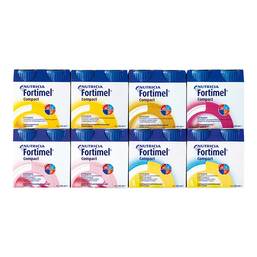 Abbildung: Fortimel Compact Mischkarton 8X4X125 ml, Flüssigkeit PZN 09274874