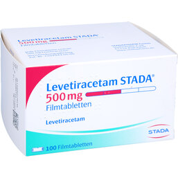 Abbildung: Levetiracetam STADA 500 mg Filmtabletten 100 St, Filmtabletten PZN 09277849