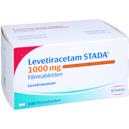 Abbildung: Levetiracetam STADA 1000 mg Filmtabletten 100 St, Filmtabletten PZN 09277909