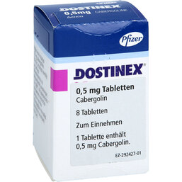 Abbildung: Dostinex 0,5 mg Tabletten 8 St, Tabletten PZN 09278369