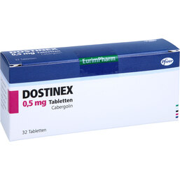 Abbildung: Dostinex 0,5 mg Tabletten 32 St, Tabletten PZN 09278375