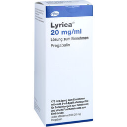 Abbildung: Lyrica 20 mg / ml Lösung zum Einnehmen 473 ml, Lösung zum Einnehmen PZN 09278524