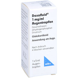 Abbildung: Dexafluid 1 mg / ml Augentropfen 1X5 ml, Augentropfen PZN 09280225