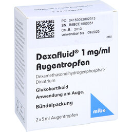 Abbildung: Dexafluid 1 mg / ml Augentropfen 2X5 ml, Augentropfen PZN 09280231