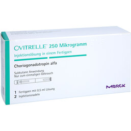 Abbildung: Ovitrelle 250 Mikrogramm Injektionslösung in e. Fertigpen 1 St, Injektionslösung in einem Fertigpen PZN 09280314