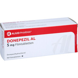 Abbildung: Donepezil AL 5 mg Filmtabletten 98 St, Filmtabletten PZN 09282371