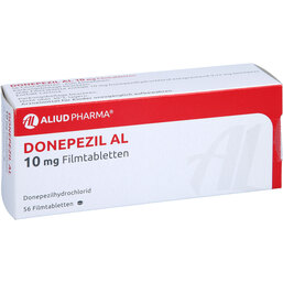 Abbildung: Donepezil AL 10 mg Filmtabletten 56 St, Filmtabletten PZN 09282394