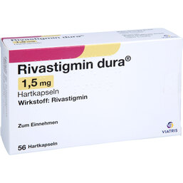 Abbildung: Rivastigmin dura 1,5 mg Hartkapseln 56 St, Hartkapseln PZN 09289249