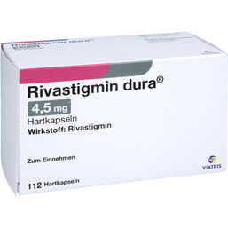 Abbildung: Rivastigmin dura 4,5 mg Hartkapseln 112 St, Hartkapseln PZN 09289290