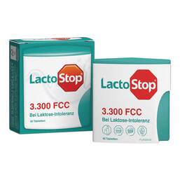 Abbildung: Lactostop 3.300 FCC Tabletten Klickspender Tabletten, 40 St PZN 09291996
