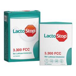 Abbildung: Lactostop 3.300 FCC Tabletten Klickspender Tabletten, 100 St PZN 09292004