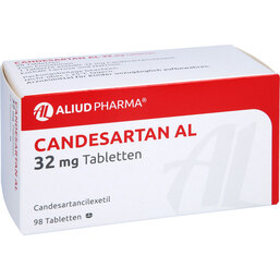 Abbildung: Candesartan AL 32 mg Tabletten 98 St, Tabletten PZN 09297591
