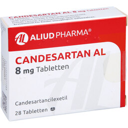 Abbildung: Candesartan AL 8 mg Tabletten 28 St, Tabletten PZN 09297728