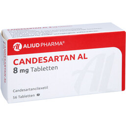 Abbildung: Candesartan AL 8 mg Tabletten 56 St, Tabletten PZN 09297734