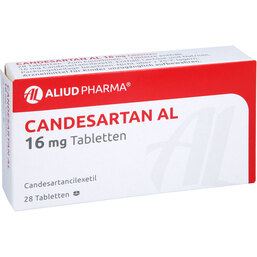 Abbildung: Candesartan AL 16 mg Tabletten 28 St, Tabletten PZN 09297757