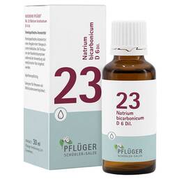 Abbildung: Biochemie Pflüger 23 Natrium bicarbon.D 6 Tropfen Tropfen, 30 ml PZN 09298716