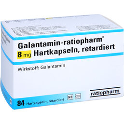 Abbildung: Galantamin ratiopharm 8 mg Hartkapseln retardiert 84 St, Retard-Kapseln PZN 09300063