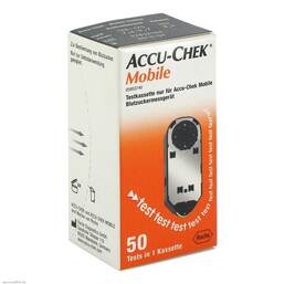Abbildung: Accu Chek Mobile Testkassette 50 St, Teststreifen PZN 09301364